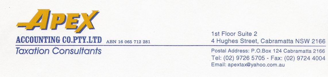 Apex Accounting Co Pty Ltd