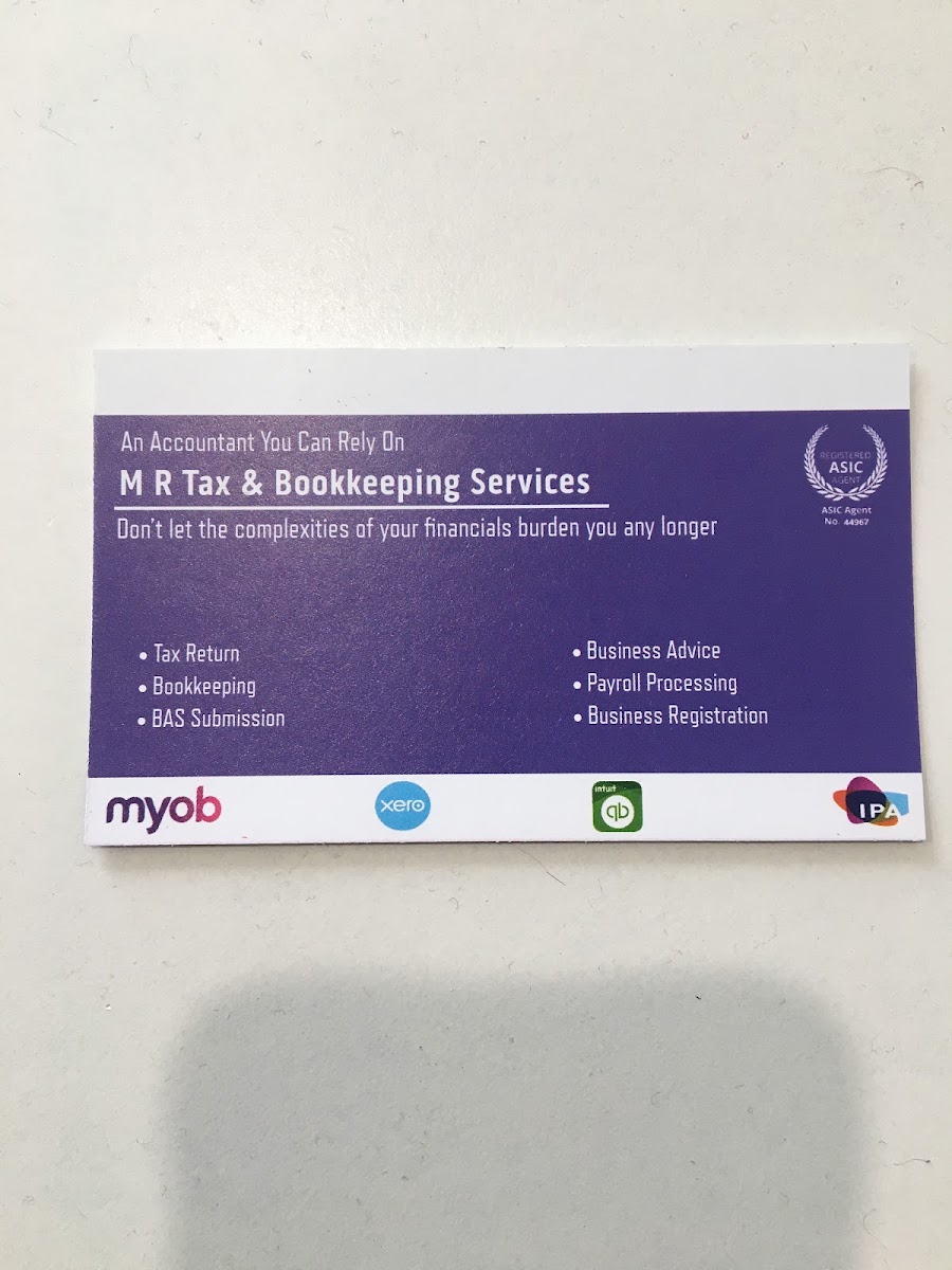 M R Tax & Bookkeeping services